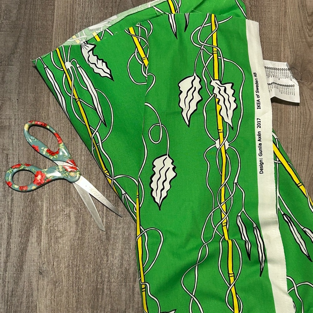 IKEA Green and Yellow Fabric